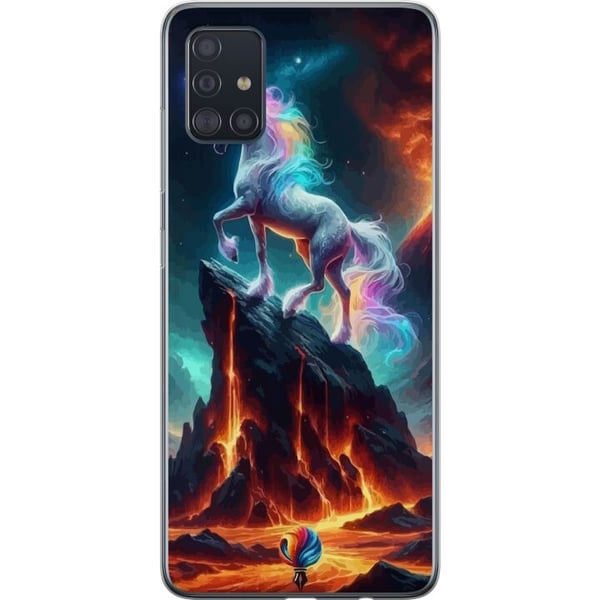 Kompatibelt Mobildeksel til Samsung Galaxy A51 Enhjørning Kompatibelt Mobildeksel til Samsung Galaxy A51 Enhjørning