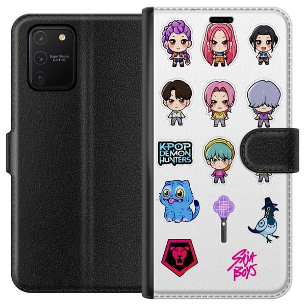 Kompatibelt Lommeboketui til Samsung Galaxy S10 Lite Kpop Demonjegere Chibi Søte Idoler Anime Stil Tegnefilm Kawaii Kunst Kompatibelt Lommeboketui til Samsung Galaxy S10 Lite Kpop Demonjegere Chibi Søte Idoler Anime Stil Tegnefilm Kawaii Kunst