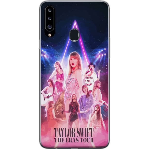 Kompatibelt Mobilskal till Samsung Galaxy A20s Taylor Swift Galaxy Neon