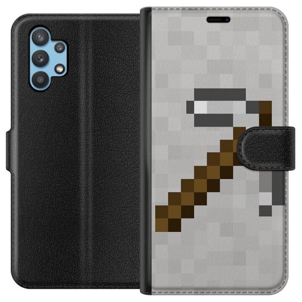 Kompatibelt Plånboksfodral till Samsung Galaxy A32 5G Minecraft Tools Kompatibelt Plånboksfodral till Samsung Galaxy A32 5G Minecraft Tools