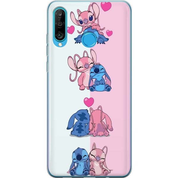 Kompatibelt Mobilskal till Huawei P30 lite Lilo & Stitch