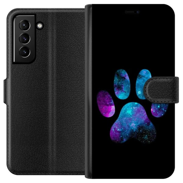 Kompatibelt Plånboksfodral till Samsung Galaxy S21+ 5G Galaxy Paw Kompatibelt Plånboksfodral till Samsung Galaxy S21+ 5G Galaxy Paw