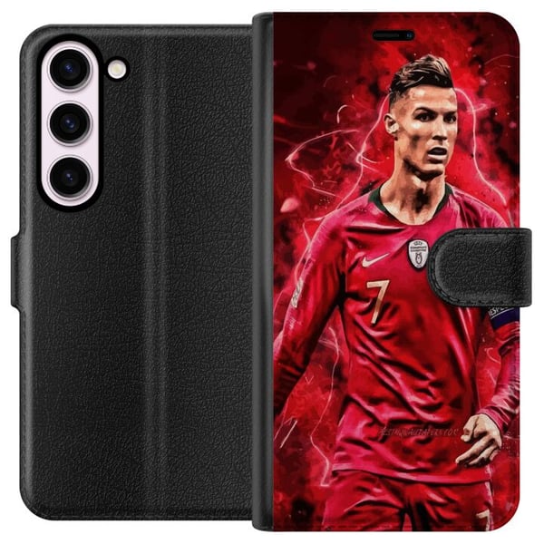 Kompatibelt Lommeboketui til Samsung Galaxy S23 Ronaldo Ferdigheter - CR7 Design for Ekte Supportere