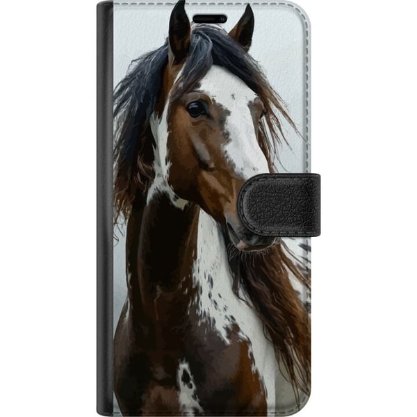 Kompatibelt Lommeboketui til Samsung Galaxy S21 Häst Djurmotiv Grafisk Design Natur Kraftfullt Motiv