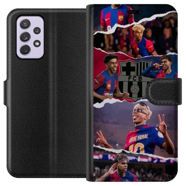Kompatibelt Plånboksfodral till Samsung Galaxy A52s 5G Yamal Football Player Barcelona Star