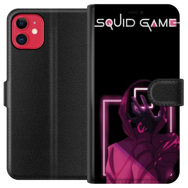 Kompatibel Tegnebogsetui til Apple iPhone 11 Squid Game 2 Kompatibel Tegnebogsetui til Apple iPhone 11 Squid Game 2
