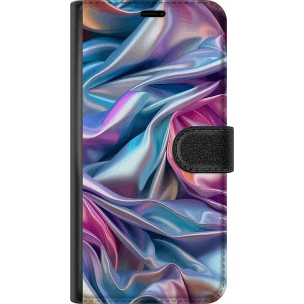 Kompatibelt Plånboksfodral till Samsung Galaxy A20e Skimrande silke