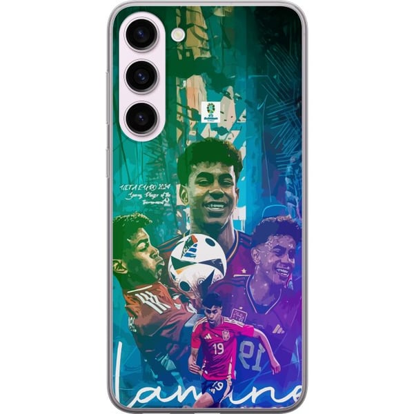 Kompatibel Mobilcover til Samsung Galaxy S23+ Lamine Yamal-fodboldmotiv med inspiration fra Barcelona og Spanien i farverig stil Kompatibel Mobilcover til Samsung Galaxy S23+ Lamine Yamal-fodboldmotiv med inspiration fra Barcelona og Spanien i farverig stil