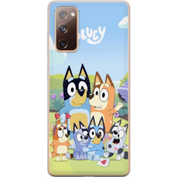 Yhteensopiva Puhelinkuori Samsung Galaxy S20 FE Bluey puhelinkotelo koko perheen kanssa värikkäässä suunnittelussa