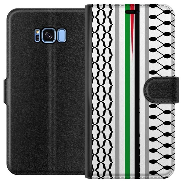 Kompatibelt Plånboksfodral till Samsung Galaxy S8 Keffiyeh, Palestina Kompatibelt Plånboksfodral till Samsung Galaxy S8 Keffiyeh, Palestina