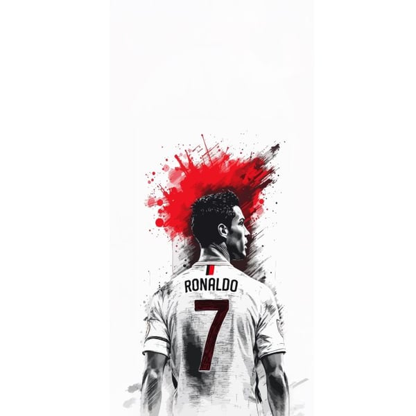 Yhteensopiva Lompakkokotelo Apple iPhone 13 Pro Ronaldo Red Energy -aihe, jossa Cristiano Ronaldo on tyylitellyssä puna-valkoisessa designissa ja ilm