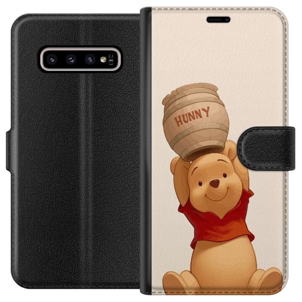 Kompatibelt Plånboksfodral till Samsung Galaxy S10+ Winnie Pooh Honey Disney Character