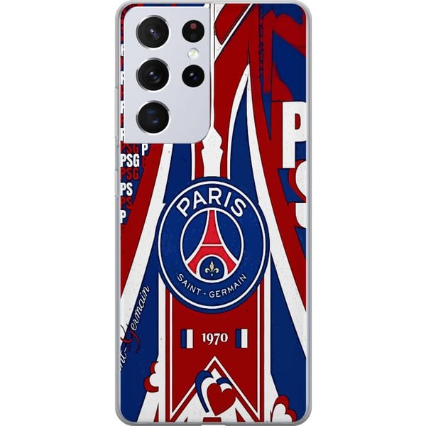 Yhteensopiva Puhelinkuori Samsung Galaxy S21 Ultra 5G Liverpool FC jalkapallo Mohamed Salah punainen Adidas-inspiroitu design