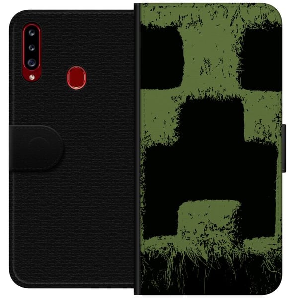 Kompatibelt Plånboksfodral till Samsung Galaxy A20s A Minecraft Movie