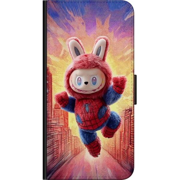 Kompatibelt Lommeboketui til Samsung Galaxy A03s Sovende valp med briller på en bok, et koselig og varmt motiv med en søt studieatmosfære og et sjarm