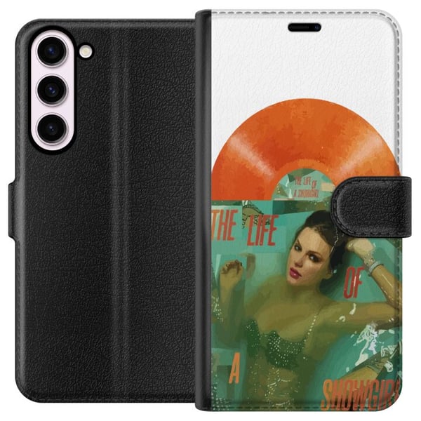 Kompatibelt Lommeboketui til Samsung Galaxy S23+ Taylor Swift The Life of a Showgirl – Rosa popdiva i glitter og glam