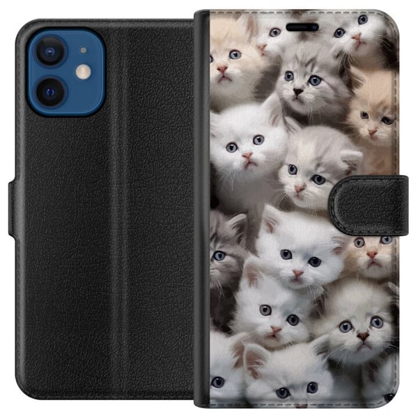 Yhteensopiva Lompakkokotelo Apple iPhone 12 mini Kissat