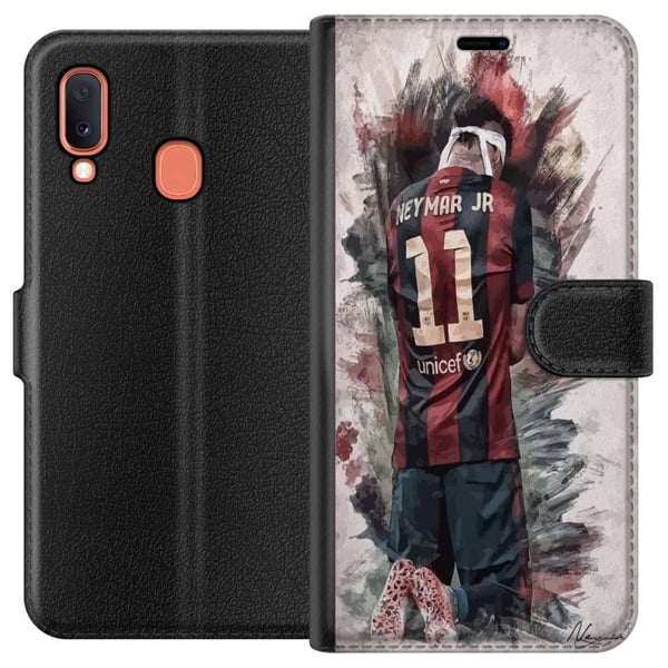 Kompatibelt Plånboksfodral till Samsung Galaxy A20e Neymar