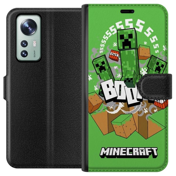 Kompatibelt Plånboksfodral till Xiaomi 12 Minecraft Boom