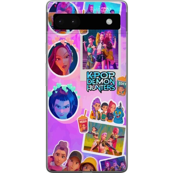 Yhteensopiva Puhelinkuori Google Pixel 6a KPop Demon Hunters kawaii keräilyhahmo