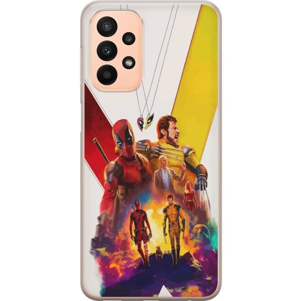 Kompatibelt Mobilskal till Samsung Galaxy A23 Wolverine Deadpool