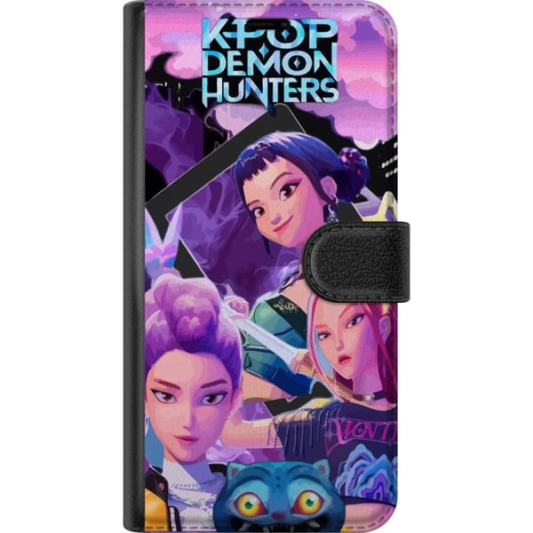 Kompatibelt Plånboksfodral till Samsung Galaxy S20+ K-Pop Demon Hunters anime inspirerad futuristisk stad med tre hjältinnor och lila neonljus