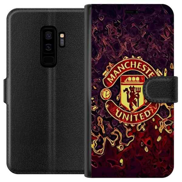 Kompatibelt Plånboksfodral till Samsung Galaxy S9+ Manchester United Kompatibelt Plånboksfodral till Samsung Galaxy S9+ Manchester United