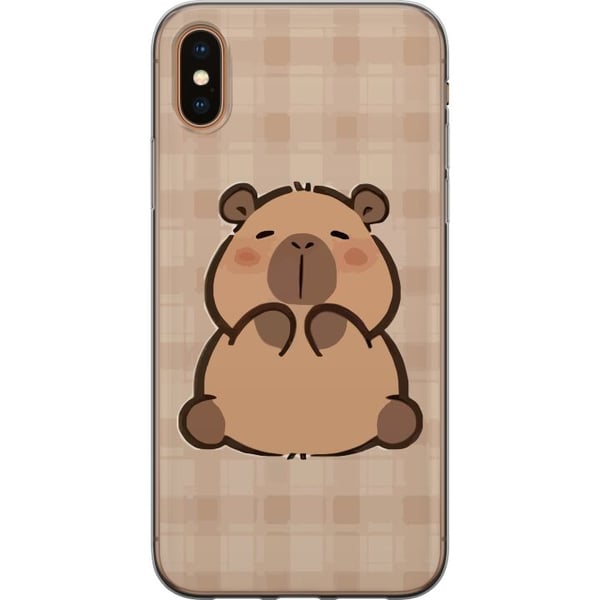 Yhteensopiva Puhelinkuori Apple iPhone XS Mobilskal kawaii capybara flera figurer japansk stil Yhteensopiva Puhelinkuori Apple iPhone XS Mobilskal kawaii capybara flera figurer japansk stil