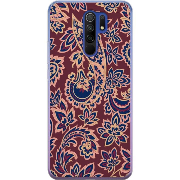 Kompatibelt Mobilskal till Xiaomi Redmi 9 Paisley oriental pattern boho indiskt mönster vintage ornament blommor retro textil tapet decoration