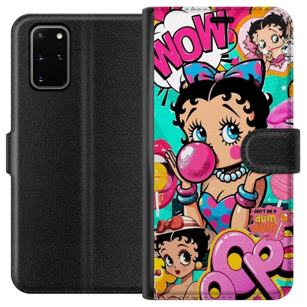 Kompatibelt Plånboksfodral till Samsung Galaxy S20+ Betty Boop Kompatibelt Plånboksfodral till Samsung Galaxy S20+ Betty Boop