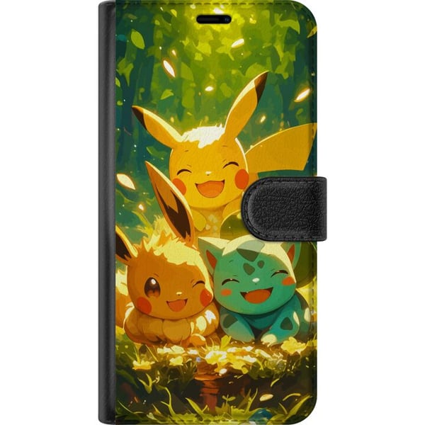 Kompatibel Tegnebogsetui til Samsung Galaxy S25 Pixelmonster spillestil - farverig design til retro-elskende gamere