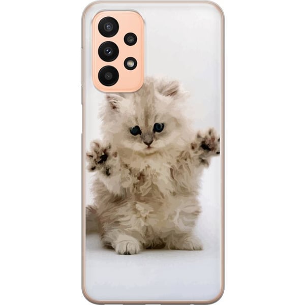 Yhteensopiva Puhelinkuori Samsung Galaxy A23 Kissa