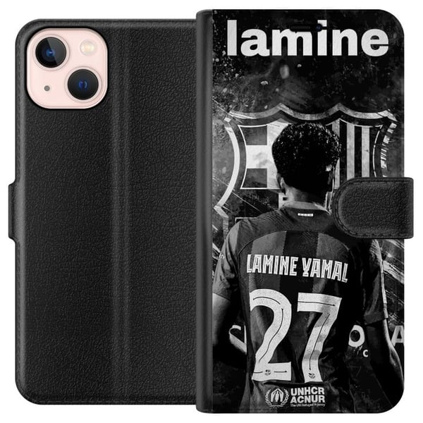 Kompatibelt Plånboksfodral till Apple iPhone 13 mini Lamine Yamal Kompatibelt Plånboksfodral till Apple iPhone 13 mini Lamine Yamal