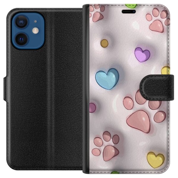 Yhteensopiva Lompakkokotelo Apple iPhone 12 mini Pörröiset Tassut