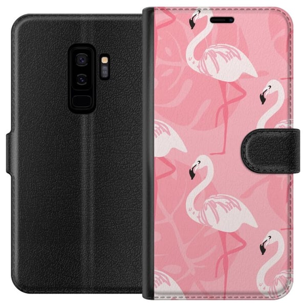 Kompatibelt Plånboksfodral till Samsung Galaxy S9+ Flamingo Kompatibelt Plånboksfodral till Samsung Galaxy S9+ Flamingo