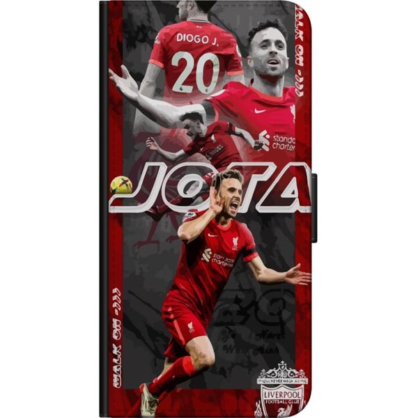 Kompatibelt Lommeboketui til Samsung Galaxy A03s Liverpool FC Diogo Jota fotballplakat Portugal spiss nr. 20 Premier League angriper Reds-fankunst