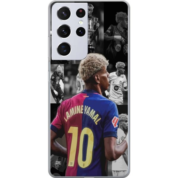 Kompatibelt Mobildeksel til Samsung Galaxy S21 Ultra 5G FCB Yamal Barcelona fremtidens fotballstjerne Kompatibelt Mobildeksel til Samsung Galaxy S21 Ultra 5G FCB Yamal Barcelona fremtidens fotballstjerne