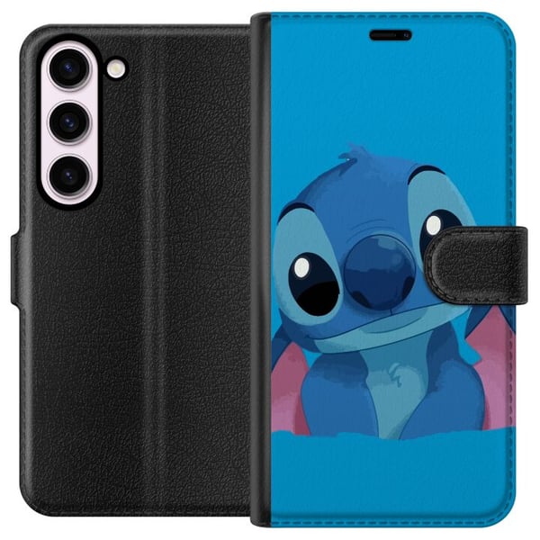 Kompatibel Tegnebogsetui til Samsung Galaxy S23 Stitch Blå Kompatibel Tegnebogsetui til Samsung Galaxy S23 Stitch Blå
