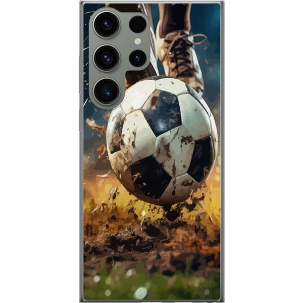 Kompatibel Mobilcover til Samsung Galaxy S23 Ultra Fodbold Kompatibel Mobilcover til Samsung Galaxy S23 Ultra Fodbold