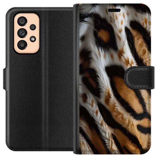 Kompatibel Tegnebogsetui til Samsung Galaxy A53 5G Tigerstribemønster safaridyr