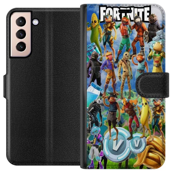Kompatibelt Lommeboketui til Samsung Galaxy S21 Fortnite Kompatibelt Lommeboketui til Samsung Galaxy S21 Fortnite