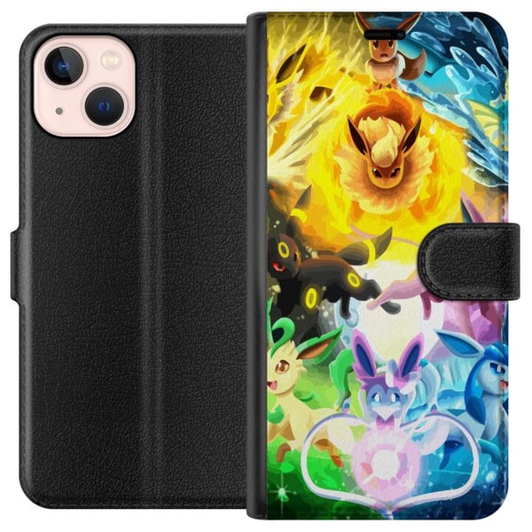 Kompatibelt Plånboksfodral till Apple iPhone 13 mini Pokemon Kompatibelt Plånboksfodral till Apple iPhone 13 mini Pokemon
