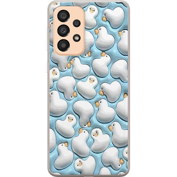 Yhteensopiva Puhelinkuori Samsung Galaxy A33 5G Kuplat Sinisessä