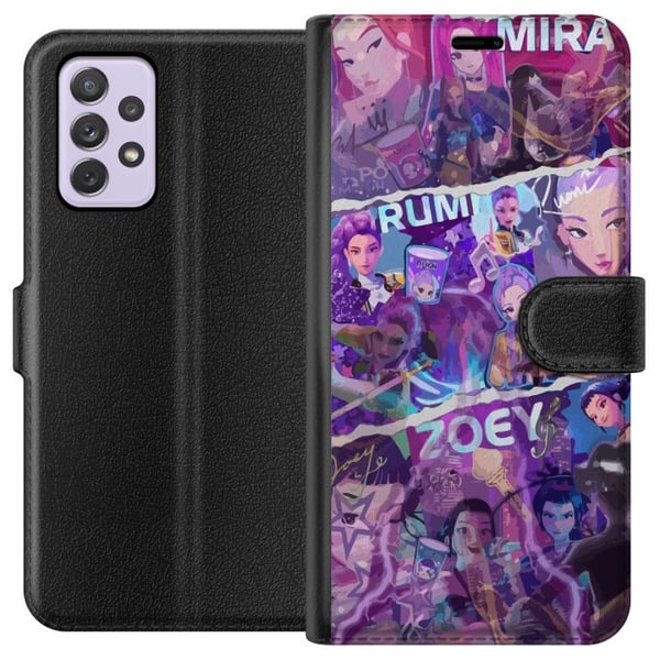 Kompatibel Tegnebogsetui til Samsung Galaxy A52s 5G Valorant piger plakat Mira Rumi Zoey Riot Games anime gaming agenter neonstil karakter fanart kun