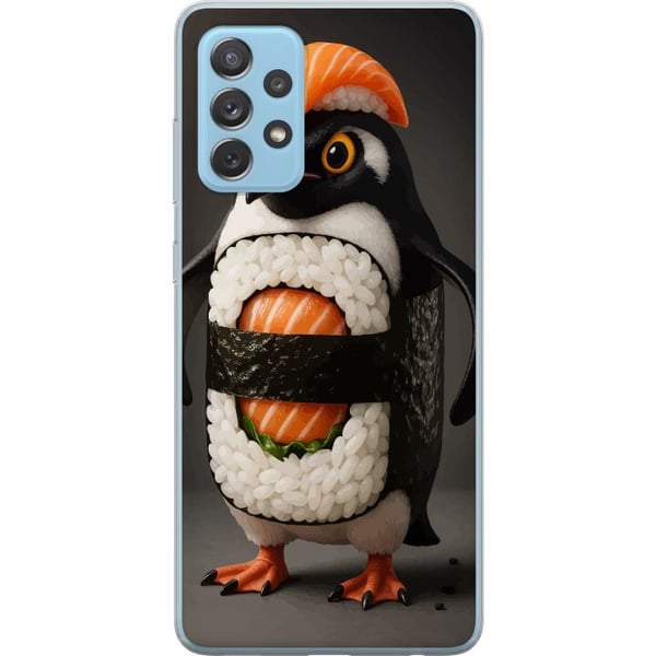Kompatibelt Mobilskal till Samsung Galaxy A52 5G Sushi pingvin design – Kreativt kawaii motiv med lax, ris och sjögräs Kompatibelt Mobilskal till Samsung Galaxy A52 5G Sushi pingvin design – Kreativt kawaii motiv med lax, ris och sjögräs