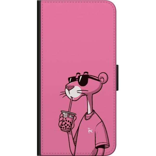 Kompatibelt Lommeboketui til Samsung Galaxy A03s Pink Panter Drink