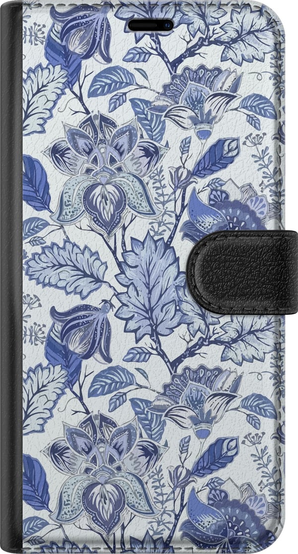 Kompatibel Tegnebogsetui til Samsung Galaxy S23 Blomster Blå...