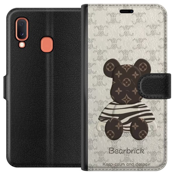 Kompatibelt Plånboksfodral till Samsung Galaxy A20e Bearbrick Designer Toy Collectible
