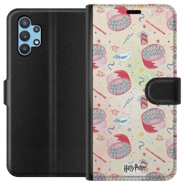 Kompatibelt Plånboksfodral till Samsung Galaxy A32 5G Harry Potter Hogwarts Magic Wizard