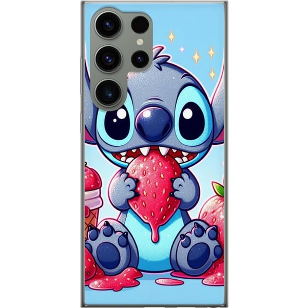 Kompatibel Mobilcover til Samsung Galaxy S23 Ultra Stitch jordbær